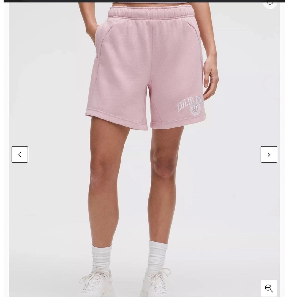 Lululemon Scuba Oversized MR Pink Short 7” ‘Graphic’
